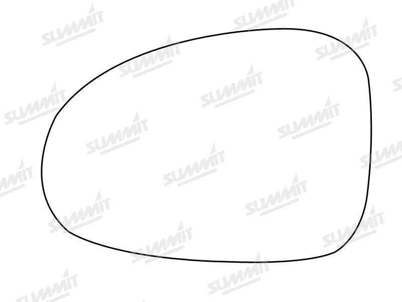 Summit Stick-On Standard Mirror Glass fits Daewoo Matiz LHS - Summit Shop
