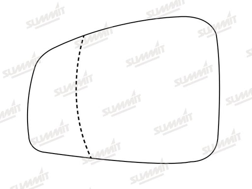 Summit Stick-On Standard Mirror Glass fits Renault Laguna 08 on LHS - Summit Shop
