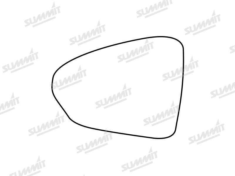 Summit Heated Base Plate With Standard Mirror Glass fits Fiat Tipo 16 on LHS - Summit Shop