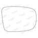 Summit Stick-On Standard Mirror Glass fits Hyundai i10 07 to 10 RHS - Summit Shop