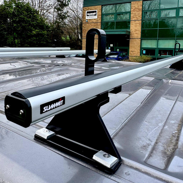 Summit Commercial 3 x Aluminium Fixed Point Roof Bars Rack 1.5m SULC-004 - Summit Shop