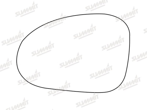 Summit Stick-On Standard Mirror Glass fits Chevrolet Matiz 05 on LHS - Summit Shop