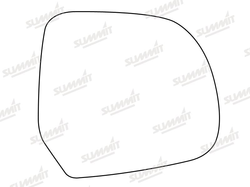 Summit Heated Base Plate With Standard Mirror Glass fits Nissan Micra 12 on RHS - Summit Shop