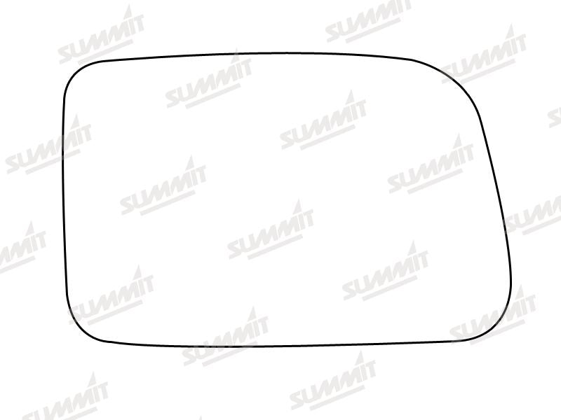Summit Stick-On Standard Mirror Glass fits Renault 5 RHS - Summit Shop