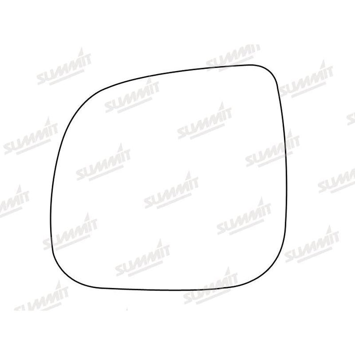 Summit Stick-On Commercial Mirror Glass fits VW Transporter T5 Caddy 2010 on LHS - Summit Shop