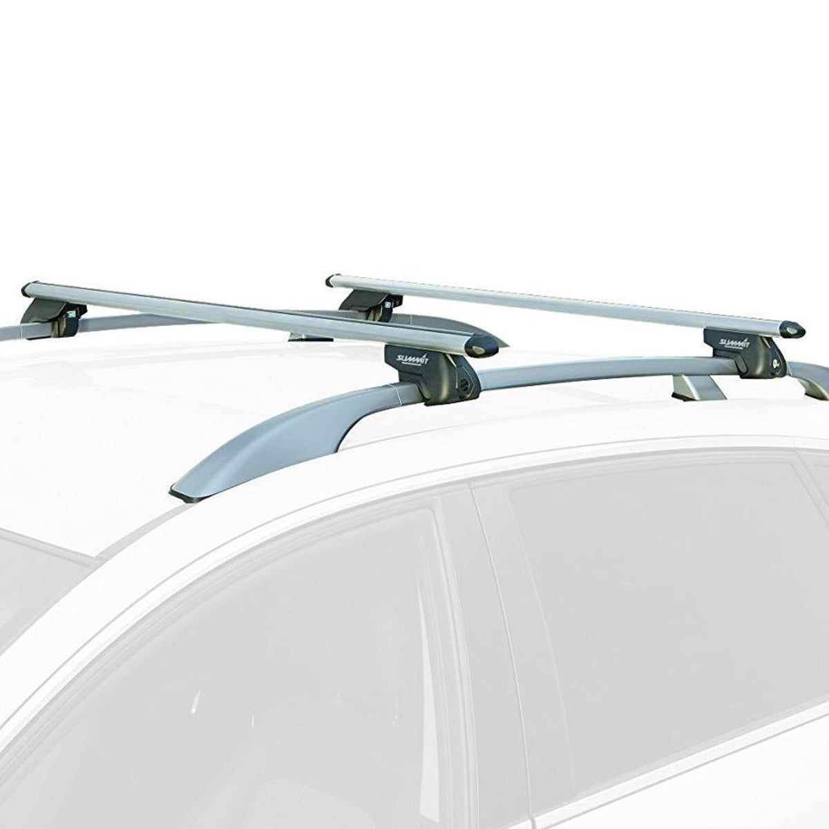 SUP-915 Premium Railing Roof Bar for Cars with Raised Running Rails, A ...