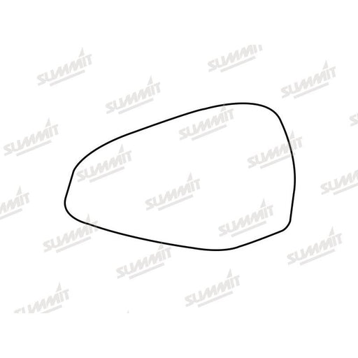Summit Heated Base Plate With Blind Spot Mirror Glass fits Audi A4 15 to 17 LHS - Summit Shop