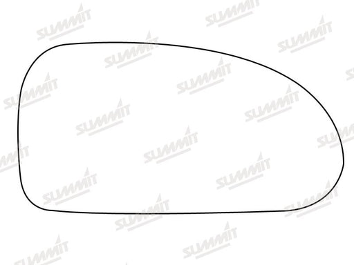 Summit Stick-On Standard Mirror Glass fits Hyundai Coupe RHS - Summit Shop