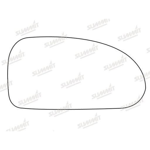 Summit Stick-On Standard Mirror Glass fits Hyundai Coupe RHS - Summit Shop