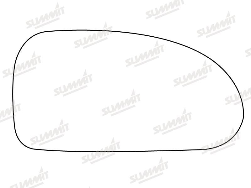 Summit Stick-On Standard Mirror Glass fits Hyundai Coupe RHS - Summit Shop