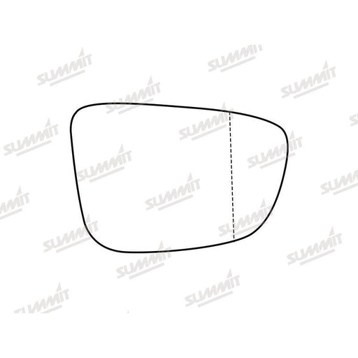 Summit Stick-On Aspheric Mirror Glass fits BMW 5 Series 17 on RHS - Summit Shop