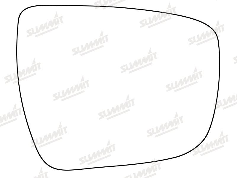 Summit Stick-On Standard Mirror Glass fits Nissan Qashqai 14 on RHS - Summit Shop