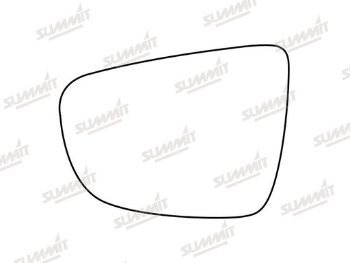 Summit Stick-On Standard Mirror Glass fits Kia Carens 13 to 17 LHS - Summit Shop