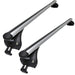 SUP-957A Premium Integrated Railing Bar for Cars with Running Rails, Aluminium, Set of 2 - Summit Shop