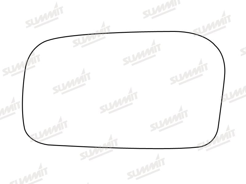 Summit Stick-On Standard Mirror Glass fits Nissan Sunny LHS - Summit Shop