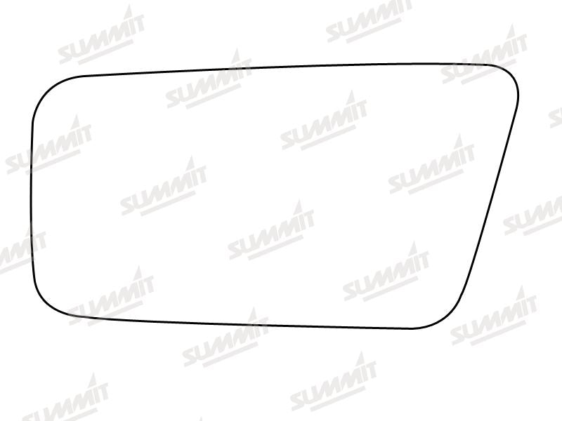 Summit Stick-On Standard Mirror Glass fits Nissan Sunny, Cherry Micra LHS - Summit Shop
