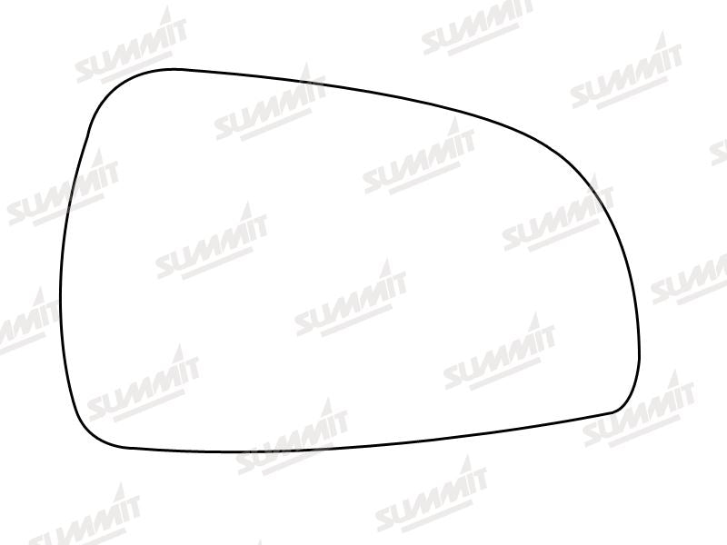 Summit Stick-On Aspheric Mirror Glass fits Toyota Avensis 02 on RHS - Summit Shop