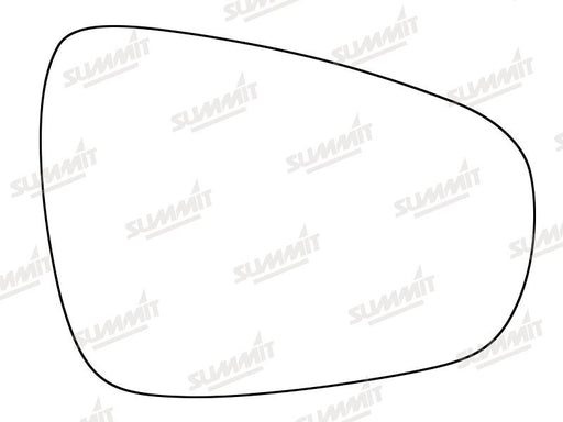 Summit Stick-On Standard Mirror Glass fits Lexus CT200 10 to 15 RHS - Summit Shop