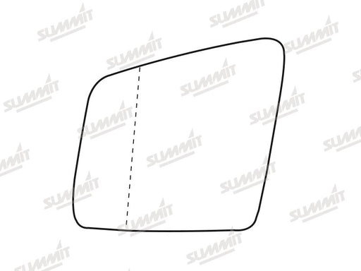 Summit Heated Base Plate With Blind Spot Mirror Glass fits Mercedes R Class 11 to 16 LHS - Summit Shop