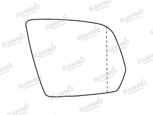 Summit Heated Base Plate With Blind Spot Mirror Glass fits Mercedes W164 / X164 08 to 12 RHS - Summit Shop
