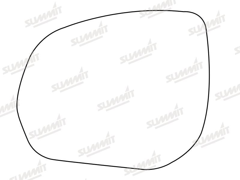 Summit Stick-On Aspheric Mirror Glass fits Citroen C3, C4 Picasso, Crosser Peug 3008, 5008 508 LHS - Summit Shop