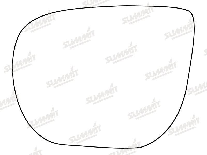 Summit Heated Base Plate With Standard Mirror Glass fits Hyundai Santa Fe 12 on LHS - Summit Shop