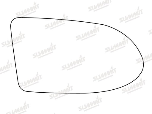 Summit Stick-On Aspheric Mirror Glass fits Vauxhall Zafira RHS - Summit Shop