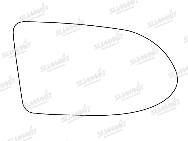 Summit Stick-On Aspheric Mirror Glass fits Vauxhall Zafira RHS - Summit Shop