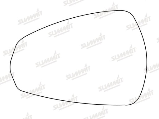 Summit Stick-On Aspheric Mirror Glass fits Audi A3 13 on LHS - Summit Shop