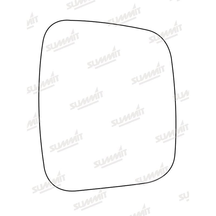 Summit Stick-On Commercial Mirror Glass fits Citroen Nemo, Fiat Fiorino RHS - Summit Shop