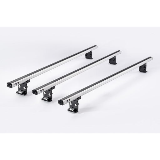 Summit Commercial 3 x Aluminium Fixed Pount Roof Bars Rack for Fiat Doblo - Summit Shop