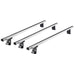 Summit Commercial 3 x Aluminium Fixed Point Roof Bars Rack 1.5m SULC-004 - Summit Shop