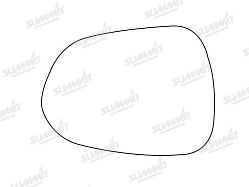Summit Stick-On Standard Mirror Glass fits Honda Jazz 84 on LHS - Summit Shop