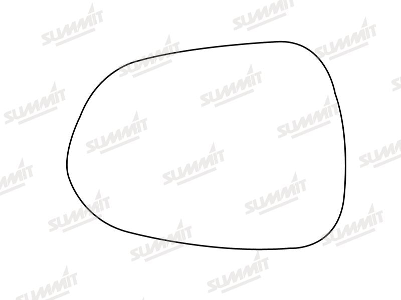 Summit Stick-On Standard Mirror Glass fits Honda Jazz 84 on LHS - Summit Shop