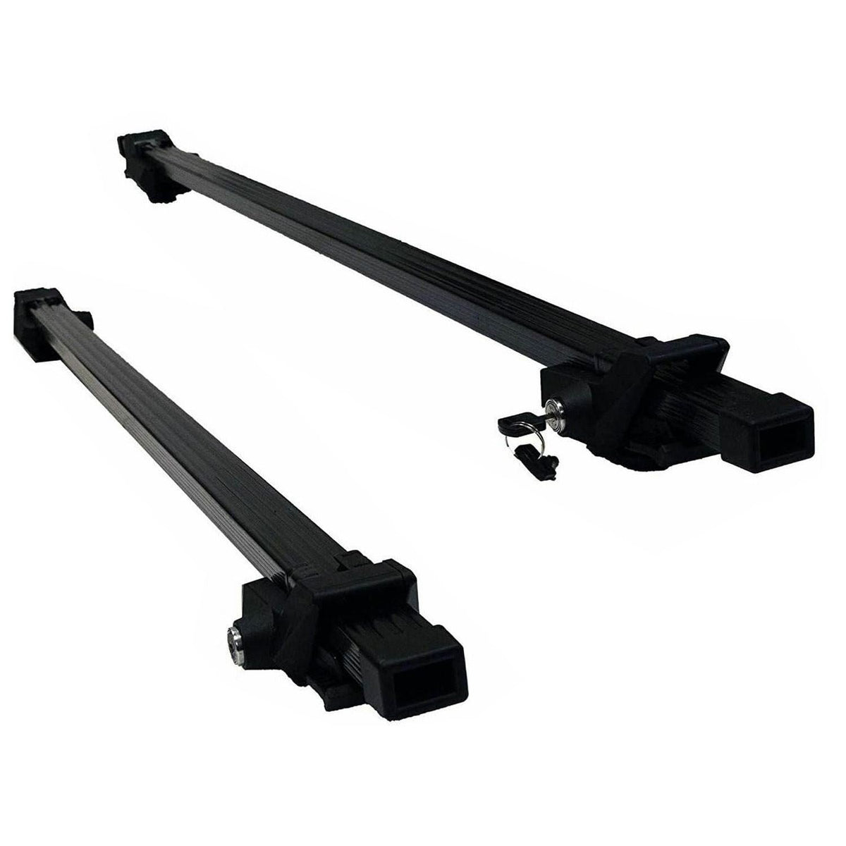 Summit SUM-001 Roof Bar to Fit Cars with Running Rails, Black Steel ...