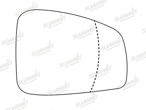 Summit Heated Base Plate With Blind Spot Mirror Glass fits Renault Fluence on RHS - Summit Shop