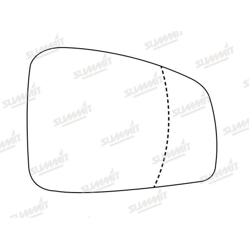 Summit Heated Base Plate With Blind Spot Mirror Glass fits Renault Fluence on RHS - Summit Shop