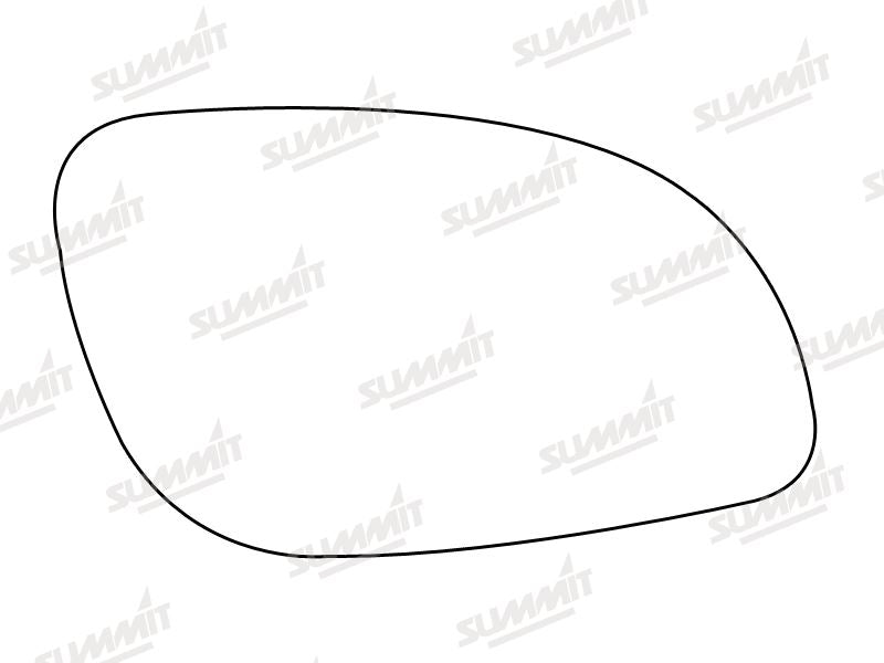 Summit Stick-On Standard Mirror Glass fits Vauxhall Vectra 03 on RHS - Summit Shop