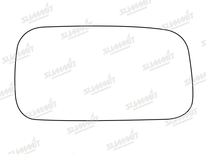 Summit Stick-On Standard Mirror Glass fits Nissan Almera 95 to 00 RHS - Summit Shop