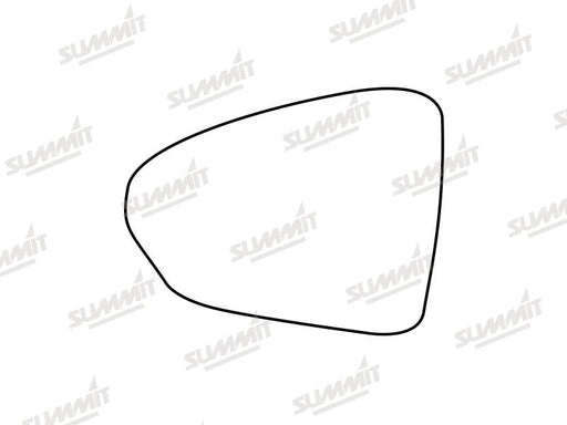 Summit Stick-On Standard Mirror Glass fits Fiat Tipo 16 to 17 LHS - Summit Shop