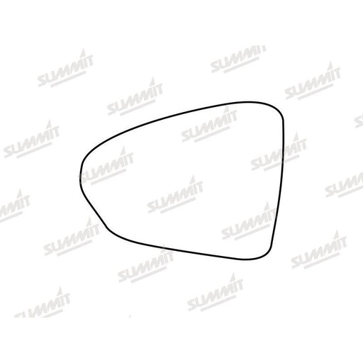 Summit Stick-On Standard Mirror Glass fits Fiat Tipo 16 to 17 LHS - Summit Shop