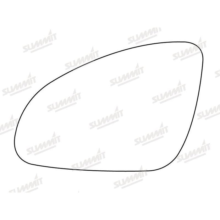 Summit Heated Base Plate With Standard Mirror Glass fits Vauxhall Astra J 09 to 15 LHS - Summit Shop