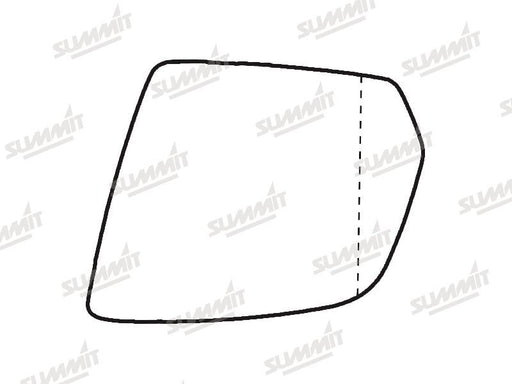 Summit Heated Base Plate With Blind Spot Mirror Glass fits Mercedes W164 / X164 08 to 12 LHS - Summit Shop