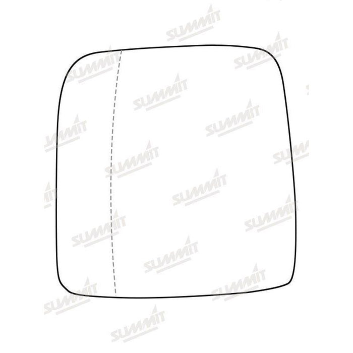 Summit Heated Base Plate With Commercial Mirror Glass fits & Integrated Lower Blind Spot Vauxhall Vivaro 14 on LHS - Summit Shop