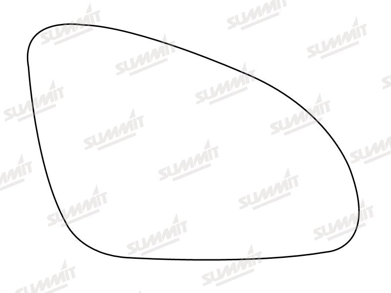 Summit Stick-On Aspheric Mirror Glass fits Vauxhall Astra J 10 on (Not Including Coupe) RHS - Summit Shop