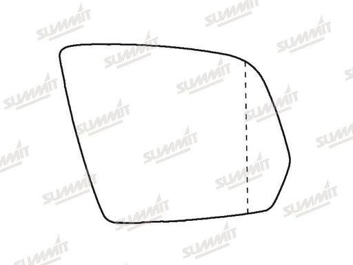 Summit Stick-On Aspheric Mirror Glass fits Mercedes W164/ X164 08-12 RHS - Summit Shop