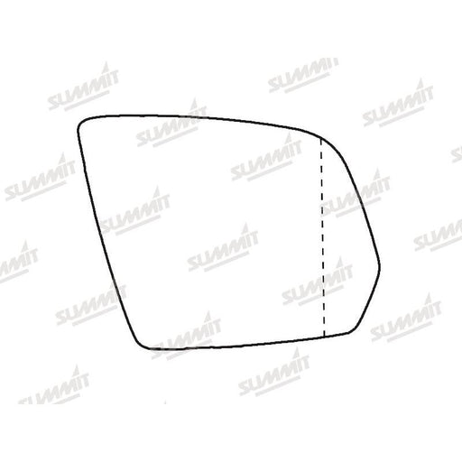 Summit Stick-On Aspheric Mirror Glass fits Mercedes W164/ X164 08-12 RHS - Summit Shop