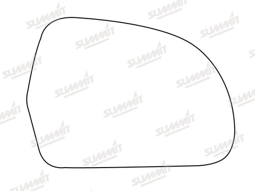 Summit Heated Base Plate With Blind Spot Mirror Glass fits Audi A4 08 to 10 RHS - Summit Shop