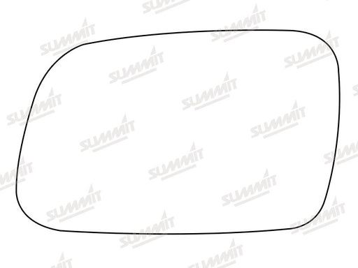 Summit Stick-On Anti Dazzle Mirror Glass fits Peugeot 407 04 on LHS - Summit Shop