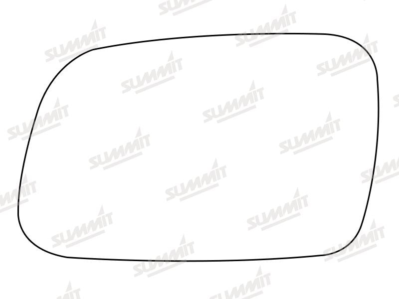 Summit Stick-On Anti Dazzle Mirror Glass fits Peugeot 407 04 on LHS - Summit Shop